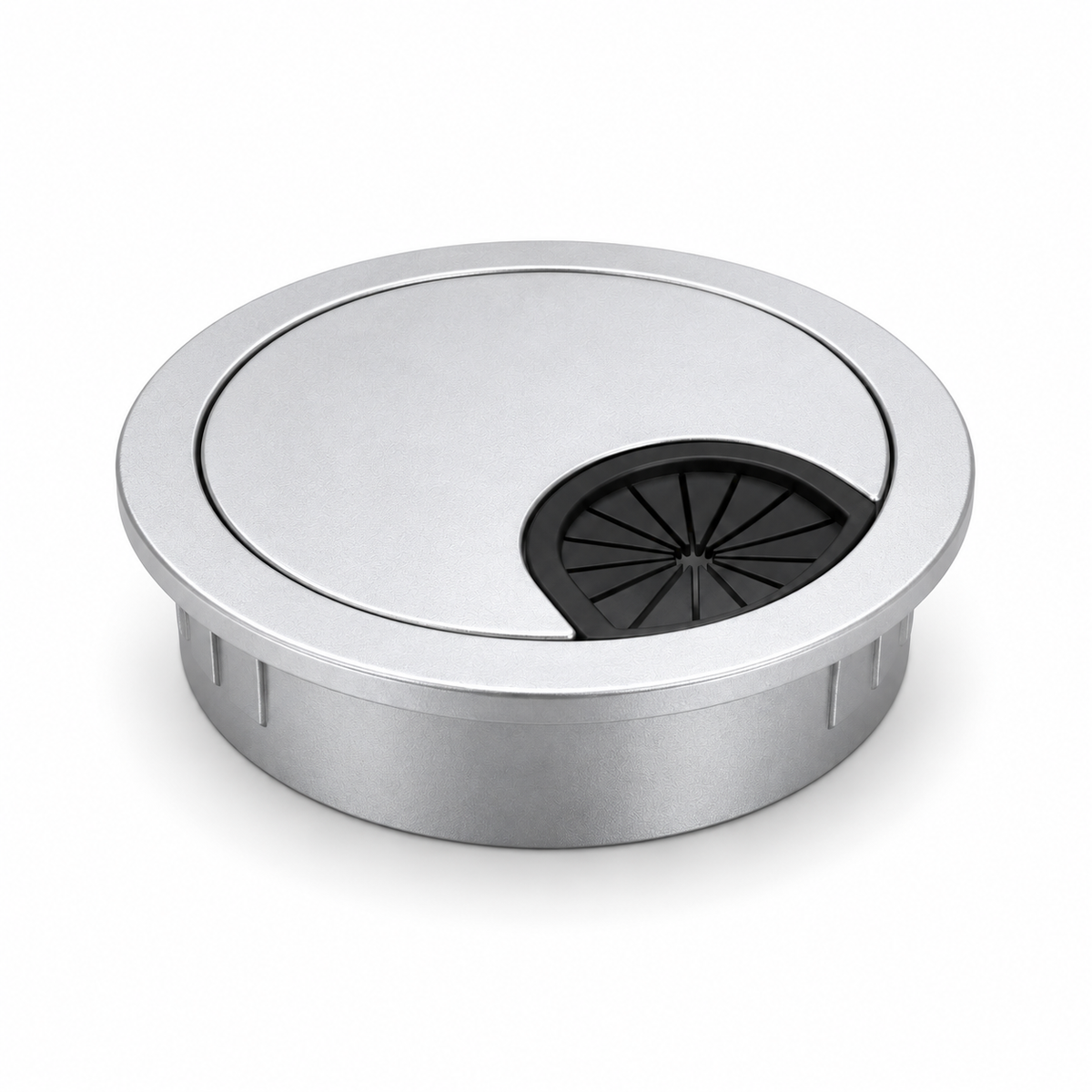 50mm Computer Desk Wire Box Hole Cover, Thickened Zinc Alloy Cable Grommet, Modern Minimalist Office Desk Wire Organizer