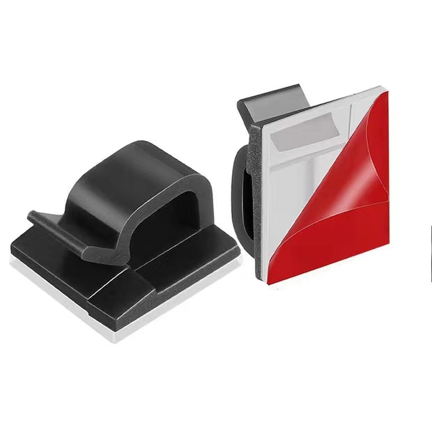 Self Adhesive Cable Clamp 3M Adhesive Cable Clips Clamps Plastic Nylon Cable Organizer Clip for Car TV PC Laptop