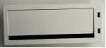 Office Workstation Aluminum Cable Box Entry Cover with Rectangular Desk Cable Ring