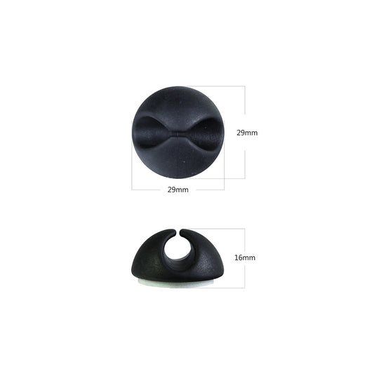 Long Lasting Reusable Cable Organizer Round Silicone Cable Wire Management