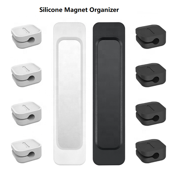 Silicone Magnetic Desk Cable Organizer Cable Clips Cable Management