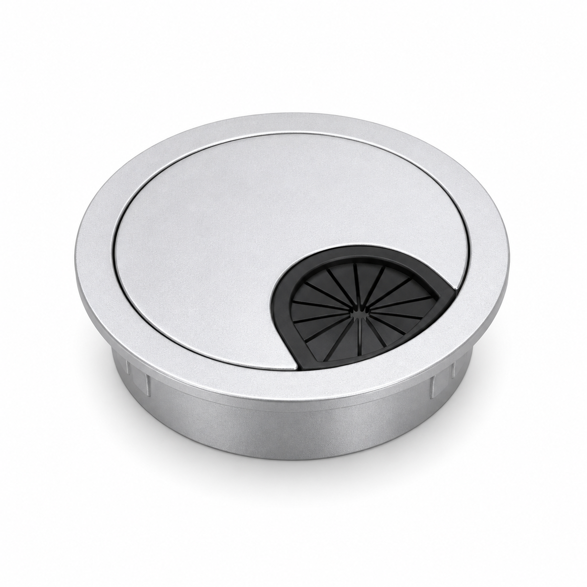 50mm Computer Desk Wire Box Hole Cover, Thickened Zinc Alloy Cable Grommet, Modern Minimalist Office Desk Wire Organizer