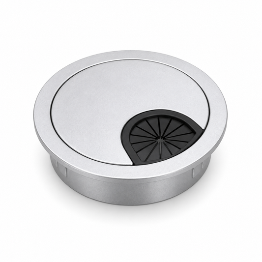 50mm Computer Desk Wire Box Hole Cover, Thickened Zinc Alloy Cable Grommet, Modern Minimalist Office Desk Wire Organizer